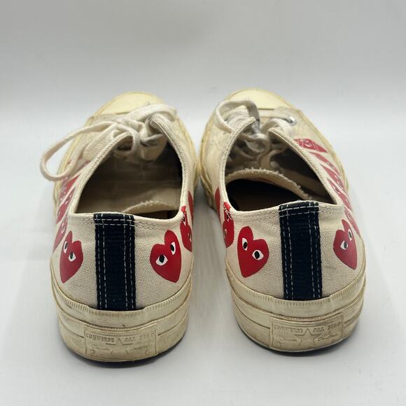 CONVERSE x PLAY Comme des Garçons Chuck 70 Multi Heart Sz 10M 12W - Picture 5 of 9